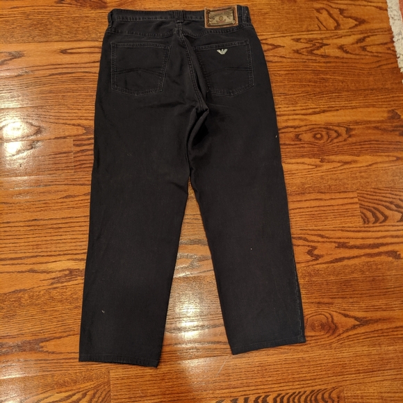 Armani Jeans Black Corduroy Pants 34/32 - Picture 2 of 6